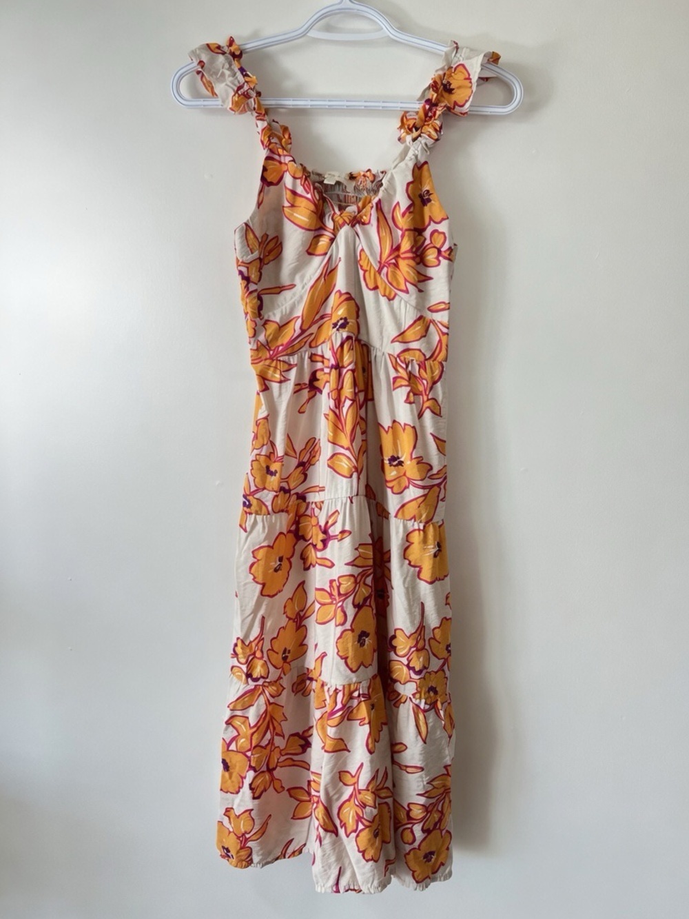 Monteau Women’s Size XS Sleeveless Floral Maxi Dress